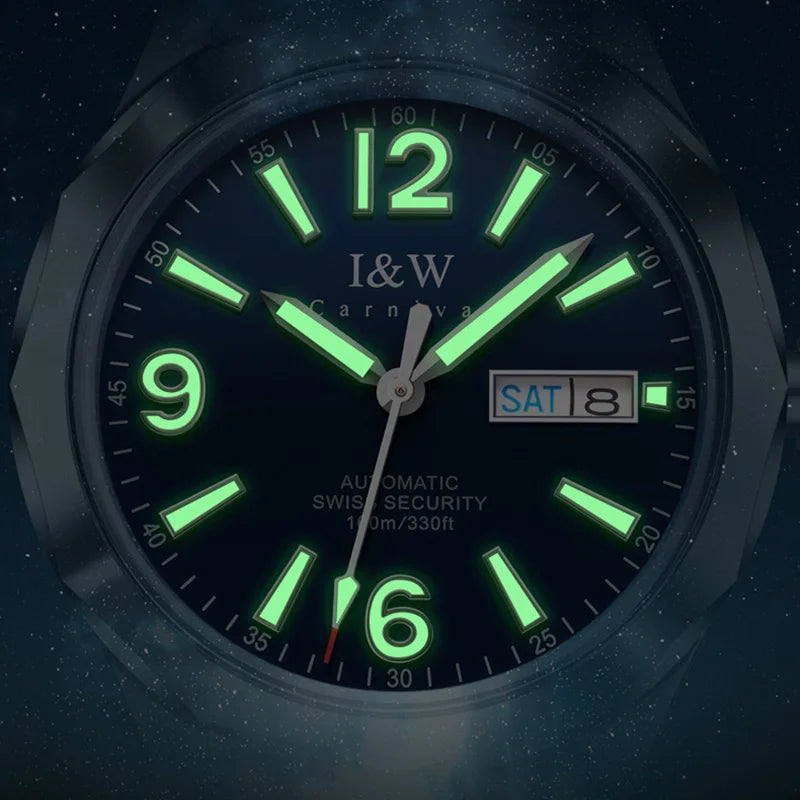 Luxury Tungsten Watch for Men 2026 New Japan MIYOTA Movement Automatic Watches Men Sapphire Calendar Week Luminous Montre Homme