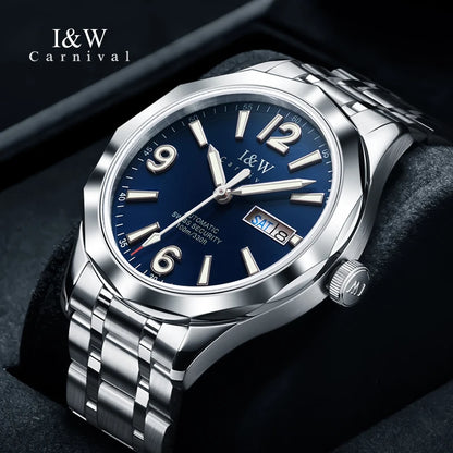 Luxury Tungsten Watch for Men 2026 New Japan MIYOTA Movement Automatic Watches Men Sapphire Calendar Week Luminous Montre Homme
