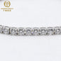 925 Silver D VVS Moissanite Tennis Bracelet Iced Out Moissanite Diamond Bracelet Gold Plated 3 - 6.5mm Luxury Tennis Chain