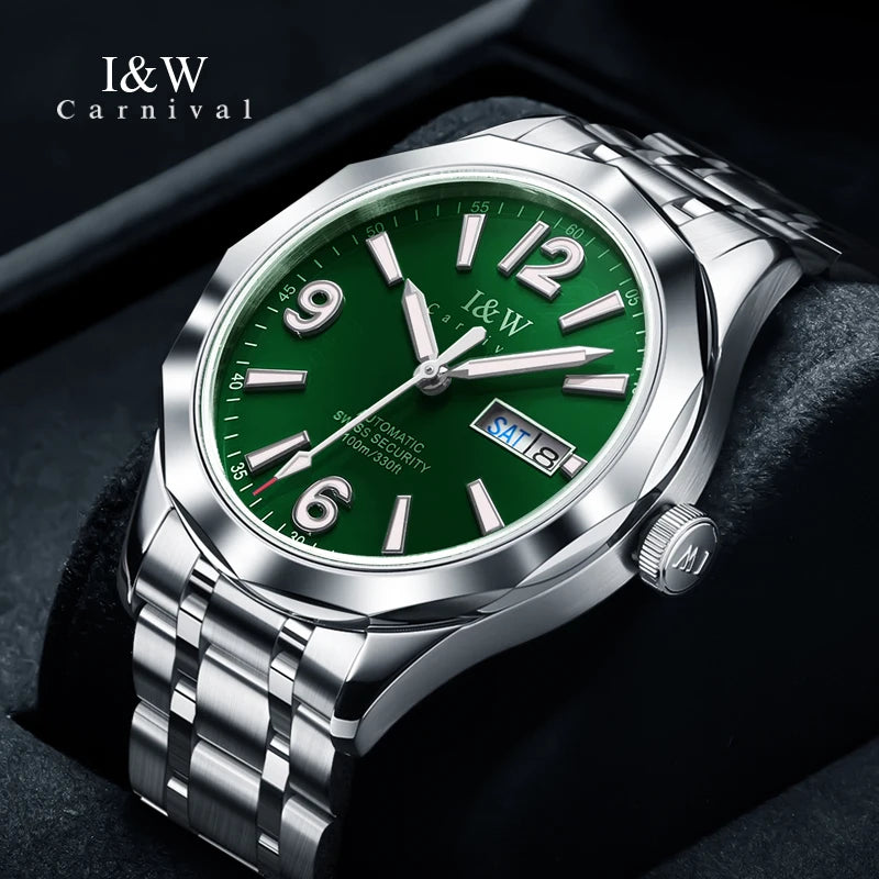 Luxury Tungsten Watch for Men 2026 New Japan MIYOTA Movement Automatic Watches Men Sapphire Calendar Week Luminous Montre Homme