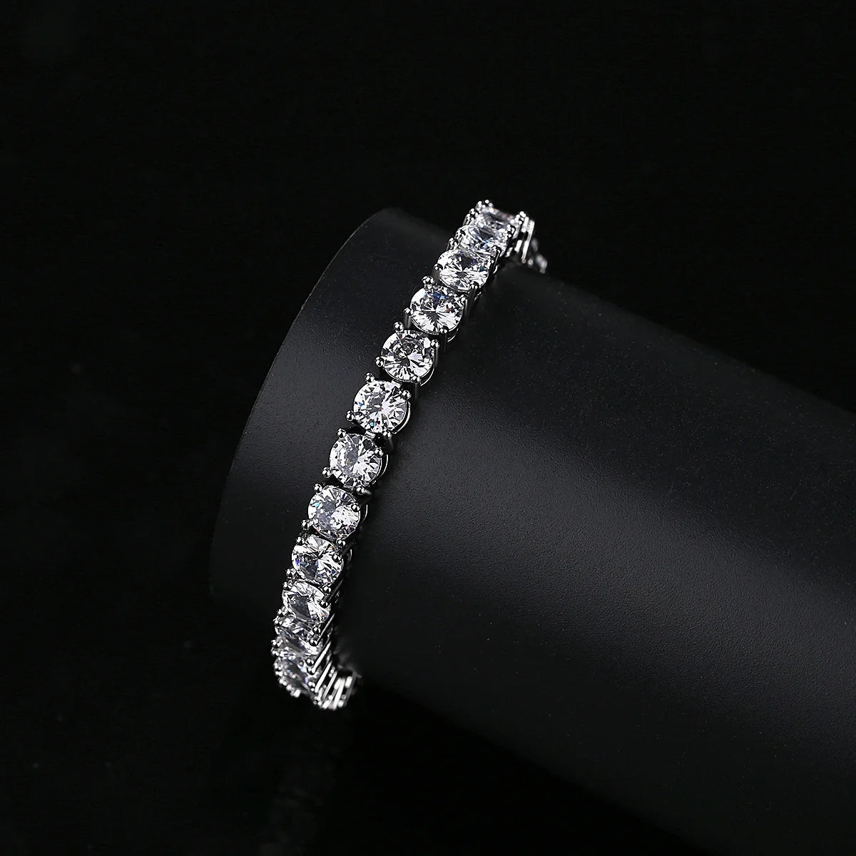 925 Silver D VVS Moissanite Tennis Bracelet Iced Out Moissanite Diamond Bracelet Gold Plated 3 - 6.5mm Luxury Tennis Chain
