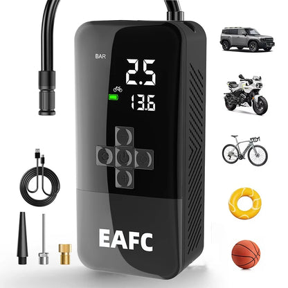 Car Air Compressor 150PSI 30L/min Portable Electric Air Pump Car Tire Inflator For Motorcycle Bicycle Tire Air Filling Pump
