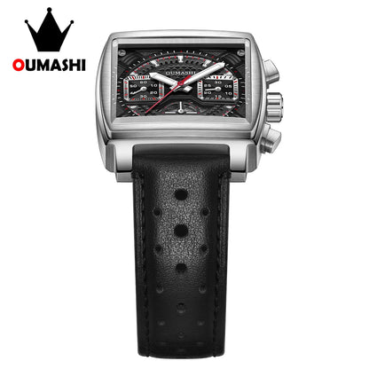 Luxury Automatic Watches for Men ETA7750 Chronograph Mechanical Style Dial Luminous Waterproof Leather strap Custom Men's Watch