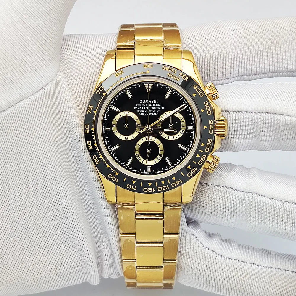 Luxury men's watch New Chronograph Equation Racing Men Automatic Mechanical Watch Waterproof 10ATM Sapphire 4801 4130 Movement