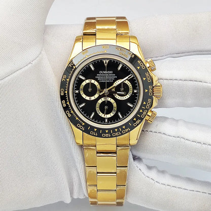 Luxury men's watch New Chronograph Equation Racing Men Automatic Mechanical Watch Waterproof 10ATM Sapphire 4801 4130 Movement