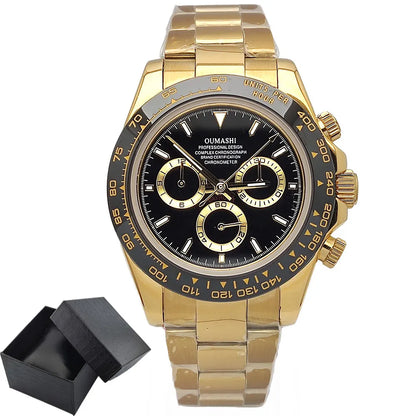 Luxury men's watch New Chronograph Equation Racing Men Automatic Mechanical Watch Waterproof 10ATM Sapphire 4801 4130 Movement