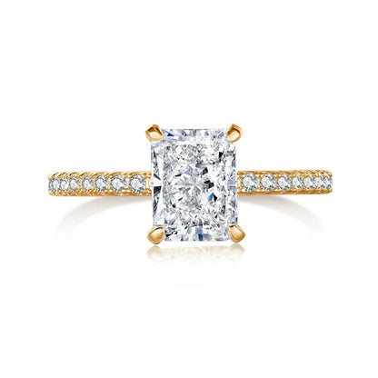 Wong Rain 18K Gold Plated 925 Sterling Silver Crushed Ice Cut Lab Sapphire Gemstone Wedding Party Fine Jewelry Rings Wholesale