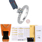 Cbtb Exquisite D Colur 1-3 Carat Moissanite Four Claw Ring for Women Wedding Eternal Jewelry