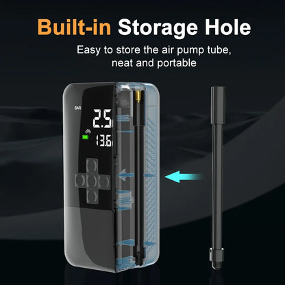 Car Air Compressor 150PSI 30L/min Portable Electric Air Pump Car Tire Inflator For Motorcycle Bicycle Tire Air Filling Pump