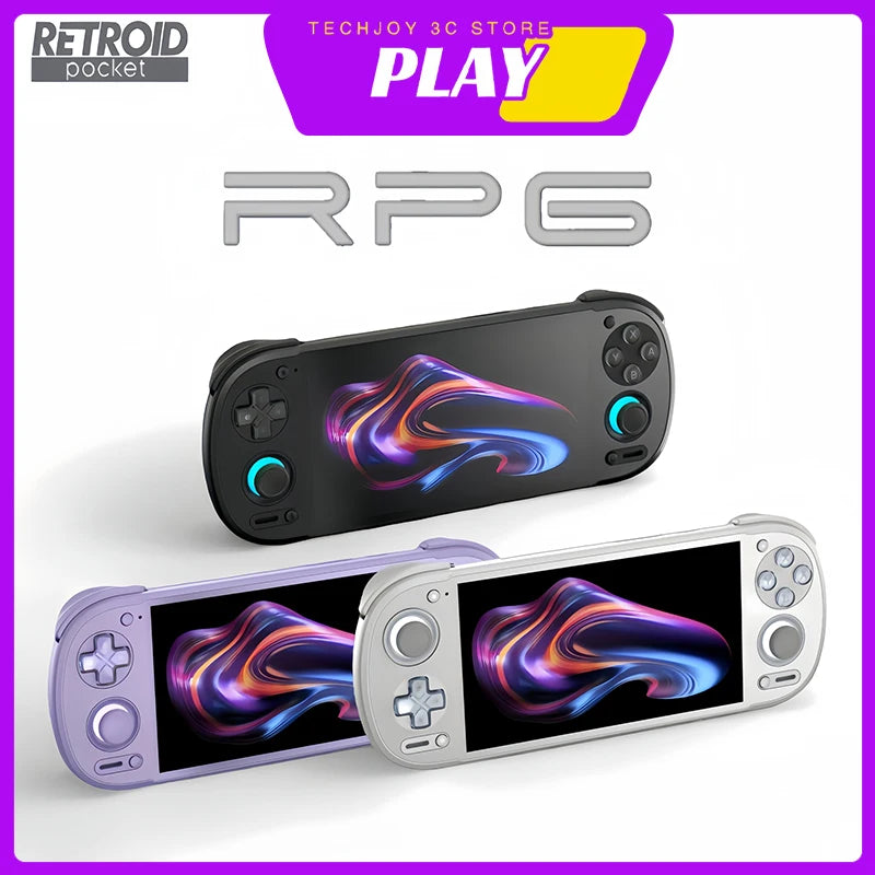 Retroid Pocket 6 RP6 Android Handheld Game Console 5.5 Inch 1080P 120Hz AMOLED Screen 6000mAh 8GEN2 with Hall-Effect Trigger G