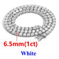 2-6.5mm Moissanite Tennis Chain 925 Silver Women Men
