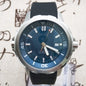 Luxury Men Automatic 47mm Watches Mechanical Blue Stainless Steel Sport Black Rubber Strap Luminous Dial NH35 Movement
