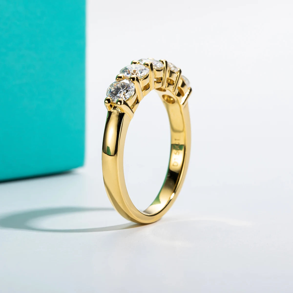 4mm Moissanite Wedding Band Ring