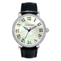 Luxury Men's Mechanical Wristwatch Natural Shell Luminous Hands with White Moissanite - Elegant Jewelry Timepiece for Gentlemen