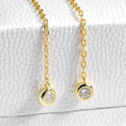 Smyoue Full Moissanite Necklaces Sparkling Flowers Long Chain Wedding Girls Gift Lab Diamond Pendant 925 Sterling Silver Jewelry