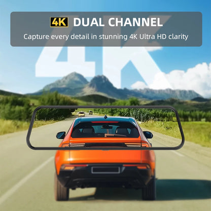 4K WiFi Car DVR Carplay Android Support GPS 24 Hours Parking Monitoring Dash Cam HD Night Vision Car Video Recorder