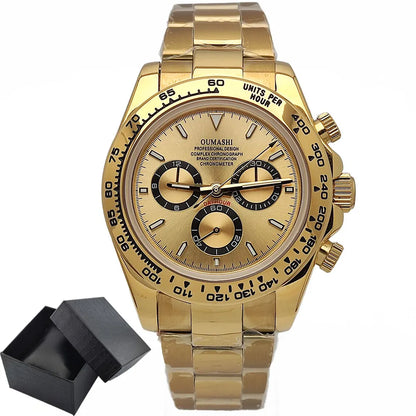 Luxury men's watch New Chronograph Equation Racing Men Automatic Mechanical Watch Waterproof 10ATM Sapphire 4801 4130 Movement
