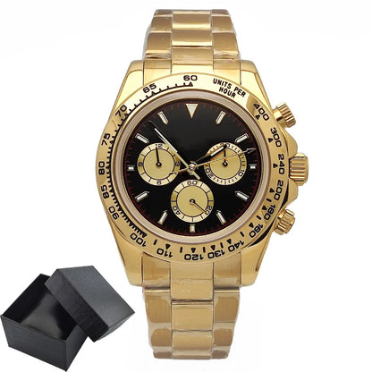 Luxury men's watch New Chronograph Equation Racing Men Automatic Mechanical Watch Waterproof 10ATM Sapphire 4801 4130 Movement