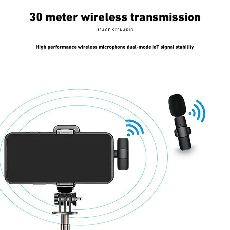 Wireless Microphone Bluetooth 2.4G Portable Audio Video Recording For Conferences Live Media Outdoor Gaming Phone Mic 2025