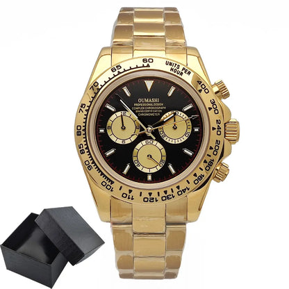 Luxury men's watch New Chronograph Equation Racing Men Automatic Mechanical Watch Waterproof 10ATM Sapphire 4801 4130 Movement