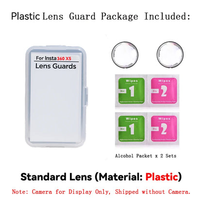 Lens Guard for Insta360 X5 Standard Lens Protector Removable Protective Lens Cover for Insta 360 X5 Action camera Accessories