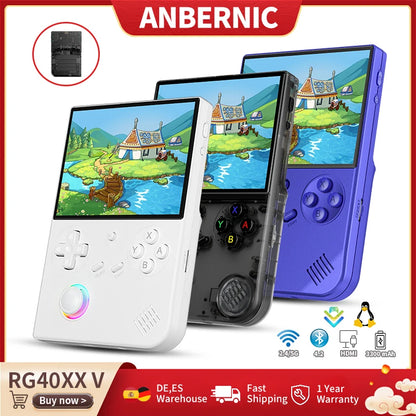 Anbernic RG40XXV Handheld Game Console 4'' IPS Screen Linux 64-bit RGB Joystick 3200mAh Video Player Supports Streaming HDMI Out