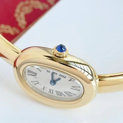 Luxury 17mm Women Ladies Quartz Watches Premium Brushed Silver Gold White Rome Stainless Steel Band Wristwatch Gifts