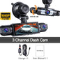 Dash Cam Vehicle DVR Video Recorder 4 Cameras for Cars Black Box Front Rear Internal Night Vision Loop Recording Dashcam Car 360