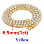 2-6.5mm Moissanite Tennis Chain 925 Silver Women Men