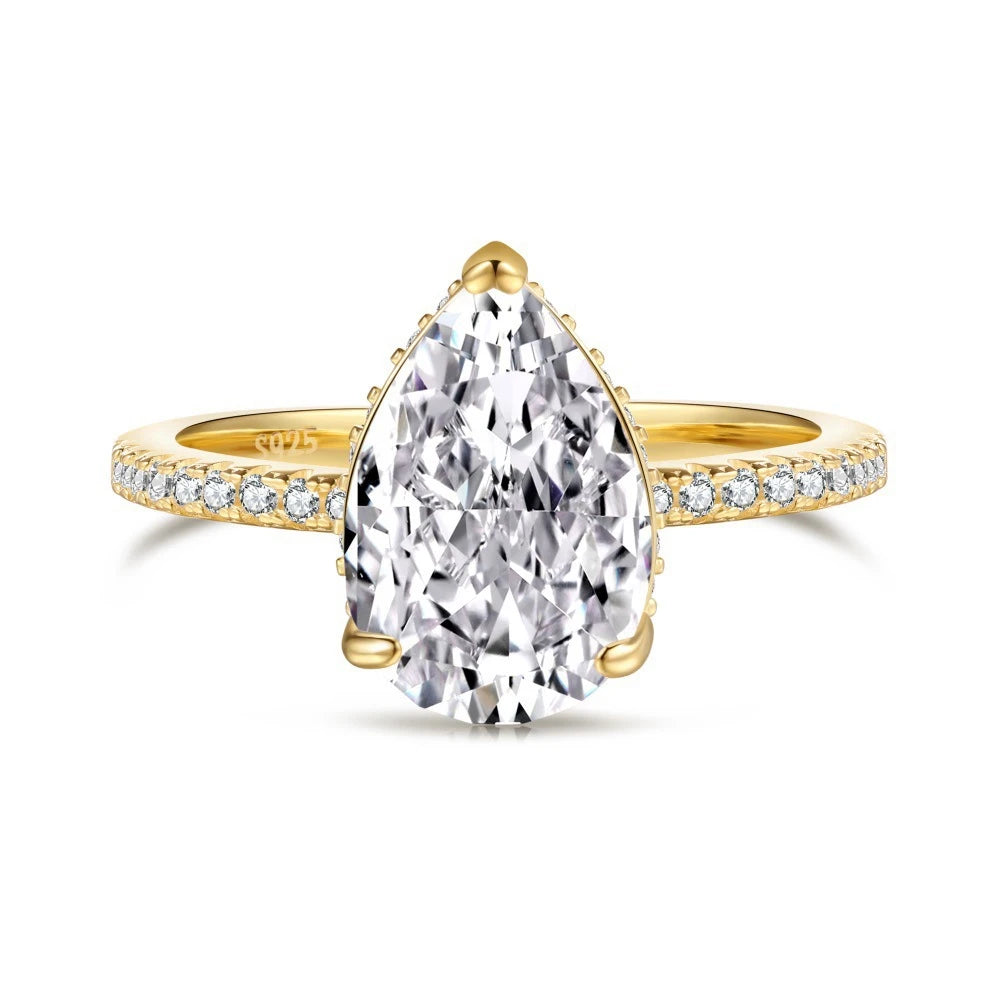 Wong Rain 18K Gold Plated 925 Sterling Silver Crushed Ice Cut Lab Sapphire Gemstone Wedding Party Fine Jewelry Rings Wholesale