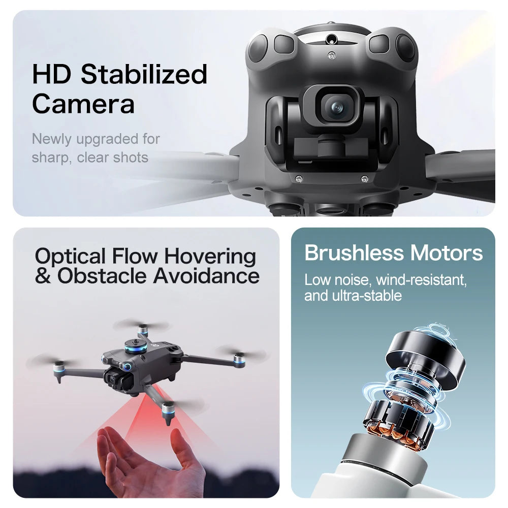 Lenovo GT60 Foldable GPS Drone 8K HD 4K With Screen Brushless Airdrop Obstacle Avoidance 5G FPV Dual Camera Quadcopter