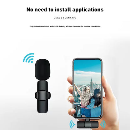 Wireless Microphone Bluetooth 2.4G Portable Audio Video Recording For Conferences Live Media Outdoor Gaming Phone Mic 2025