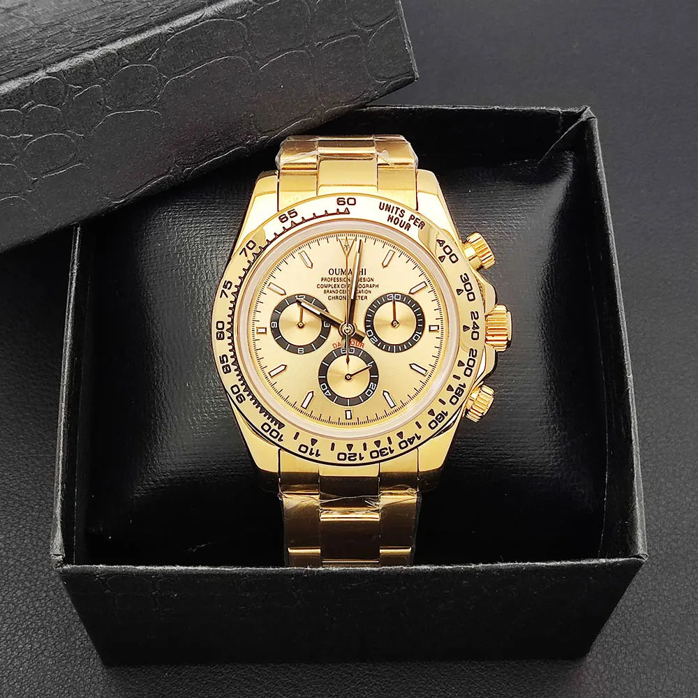 Luxury men's watch New Chronograph Equation Racing Men Automatic Mechanical Watch Waterproof 10ATM Sapphire 4801 4130 Movement