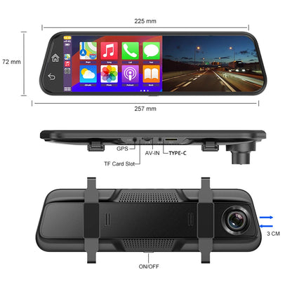 4K WiFi Car DVR Carplay Android Support GPS 24 Hours Parking Monitoring Dash Cam HD Night Vision Car Video Recorder